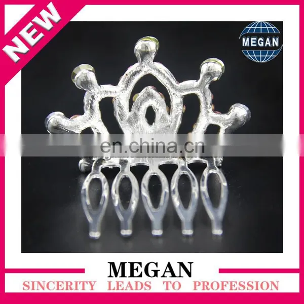 High Quality Personalized Tiara Comb for Bridal Wedding Pagents Hair Combs For Children photo-2