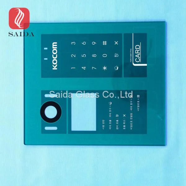 Custom 4mm Silk Screen Tempered Glass Panel for Door Card Access System photo-2