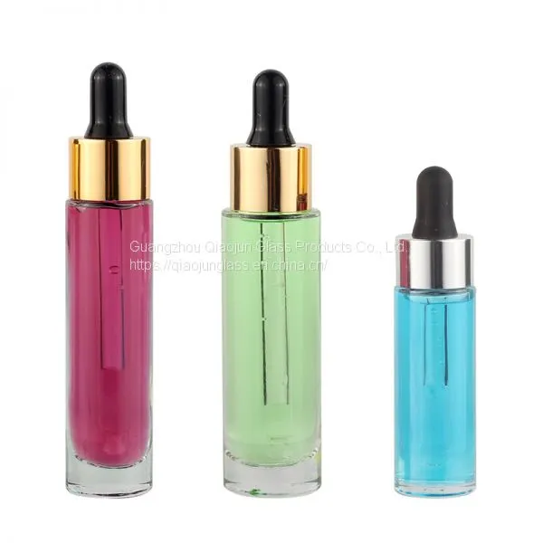 Amazing Quality Bottles Glass Serum Bottle 30Ml With Gold/Sliver Dropper and Can be Customize Box