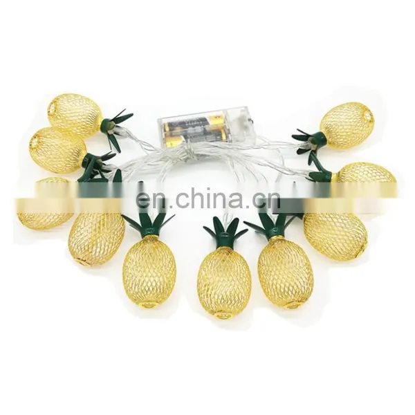 Party Decoration 20Leds 3Meters Battery Powered Pineapple Copper Wire Warm White Led String Lights photo-6