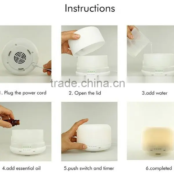 Newest Style Air Humidifier Mini LED USB Ultrasonic Aroma Diffuser Humidification photo-2