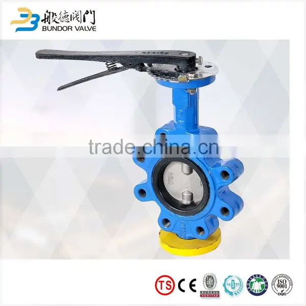 Casting Iron Manual Operated Lug Type Two Pieces Stem Butterfly Valve Without Pin photo-4