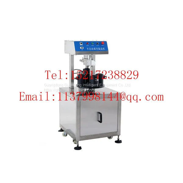 Low Price Semi Automatic Lids Vacuum Capping Machine Manual Glass Jar Vacuum Capping Machine photo-2