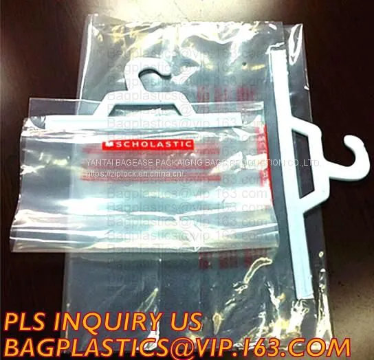 VINYL HANGER HOOK BAGS, UNDERWEAR PACKING, HANGER HOOK, HANGER ZIPPER BAGS, HANGER SLIDER BAGS photo-4