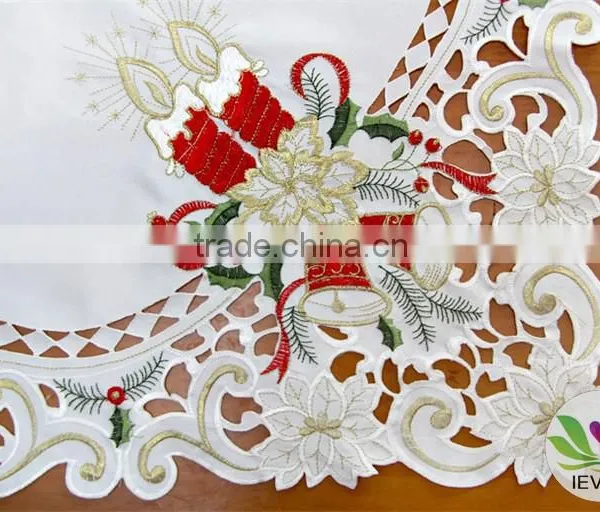 Christmas Home Textile Tablecloth Hand Embroidery Designs Tablecloth Lmzc1001(3) photo-3