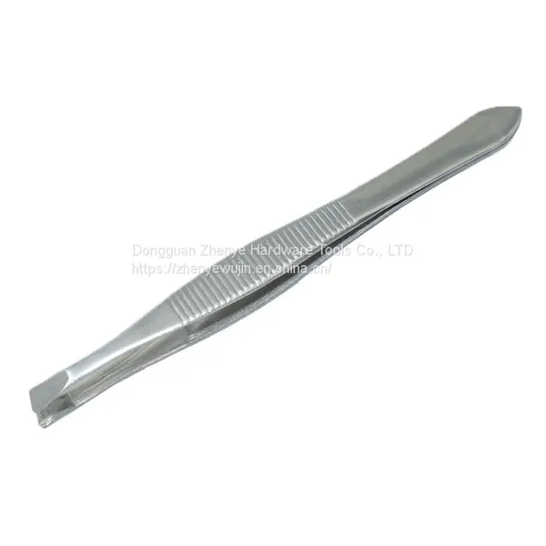Oblique Head Eyebrow Clip, Small Tweezers, Hair Removal Forceps, Eyebrow Trimming Clip, False Eyelash Clip, Hair and Beard Tweezers, Beauty Makeup Tools photo-4