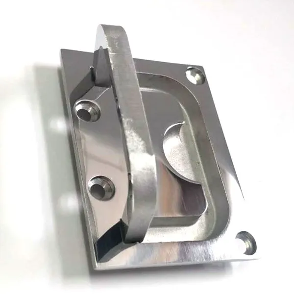 316 Stainless Steel Ring Pull Handle Rectangular Marine Flush Lifting Handle photo-3