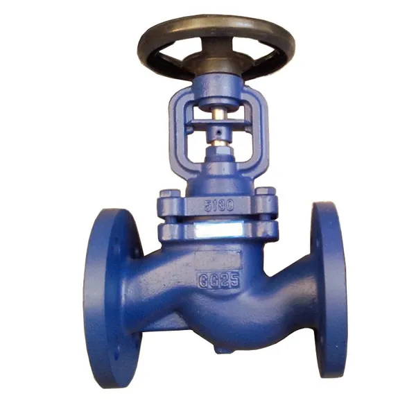 DIN Cast Iron Bellow Seal Globe Valve Flange High Temperature Steam Globe Valve photo-4