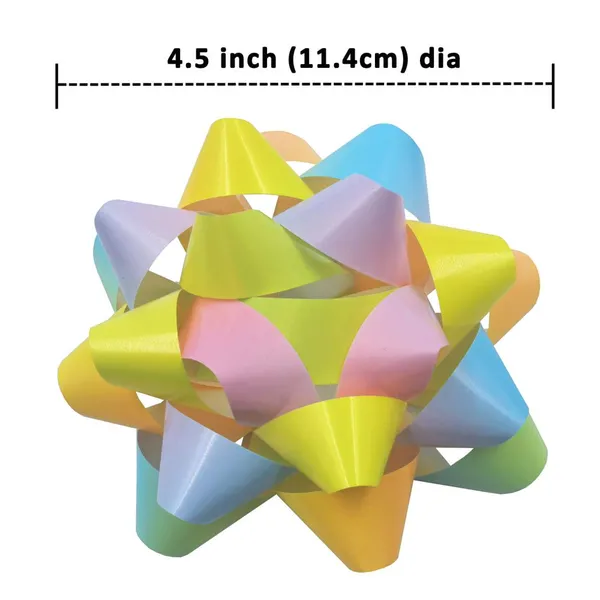 Gradient Star Gift Bows Manufacturer - Custom Ribbon Pull Bows photo-5