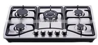 Good Disign Five Burner Stainless Steel Gas Hob
