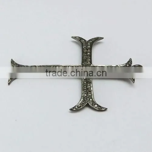 Men's Lord's Prayer Cross Diamond 925 Sterling Silver Pendant, Silver Jewelry India, Handmade Silver Jewelry photo-6