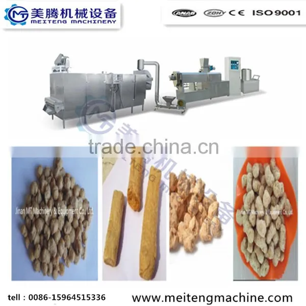 1.Automatic High Textured Extruded Soya Nuggets Making Machinery photo-3