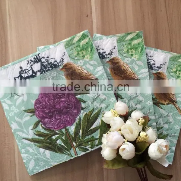 Virgin Wood Pulp 33*33cm Embossing Dinner Paper Napkin Coffee Napkin photo-6