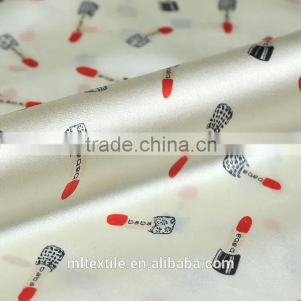 New Style China Strech Silk Satin Printed Fabric for Dress photo-4