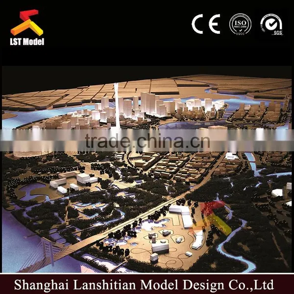 Vietnam City Plan Model Making With Light Decoration photo-2