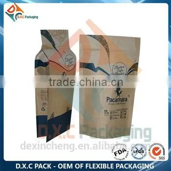 Aluminum Foil Stand Up Brown Paper Packaging Bag With Zipper photo-5