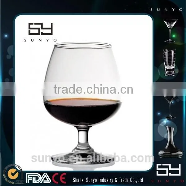 Mouth Blown Clear Crystal Lead-free Brandy Glass Snifter & Balloon photo-2