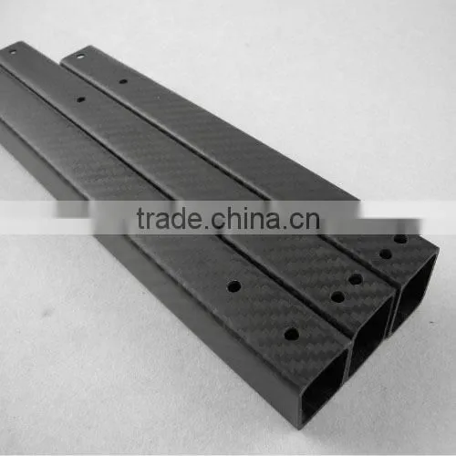 Corrosion Resistant Good Hardness Rectangular Carbon Fiber Tube Building Structure Use photo-6