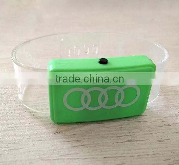 Various Color Custom Logo Flashing Led Silicone Wristband photo-4