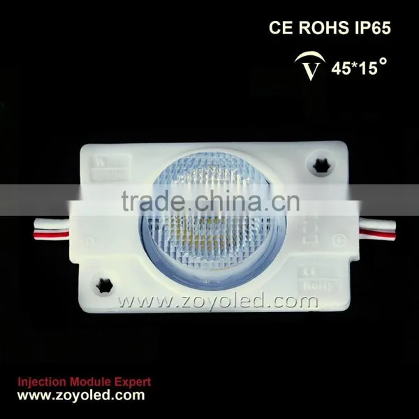 Waterproof 1 Chips 2835 Smd Led Injection Module With Wide Degree Lens photo-3