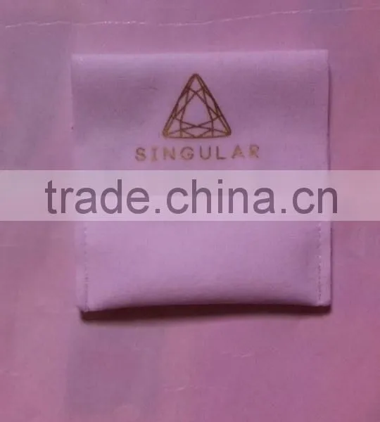 Custom Purple Fancy Velvet Pouch New Style Golden Logo photo-3