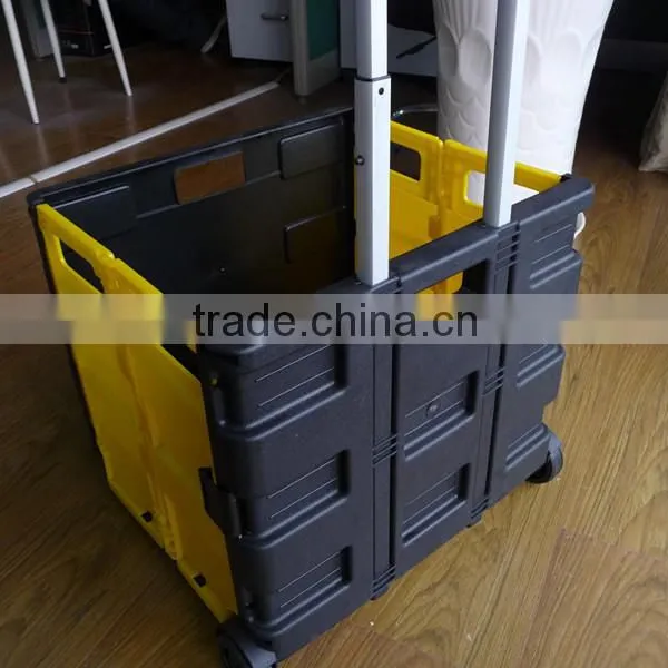 PP Plastic Folding Shopping Carts,shopping Trolley Cart photo-3