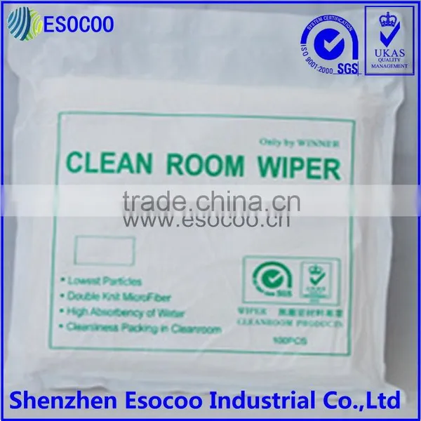 Knitting From DTY Polyester Yarns Plain Texture Cleanroom Wiper Paper photo-5