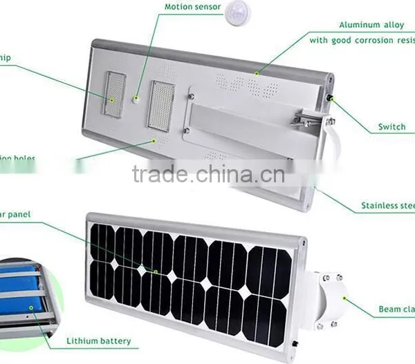 Commercial Led Light Integrated Solar Led Street Light With 30w Led Light photo-3