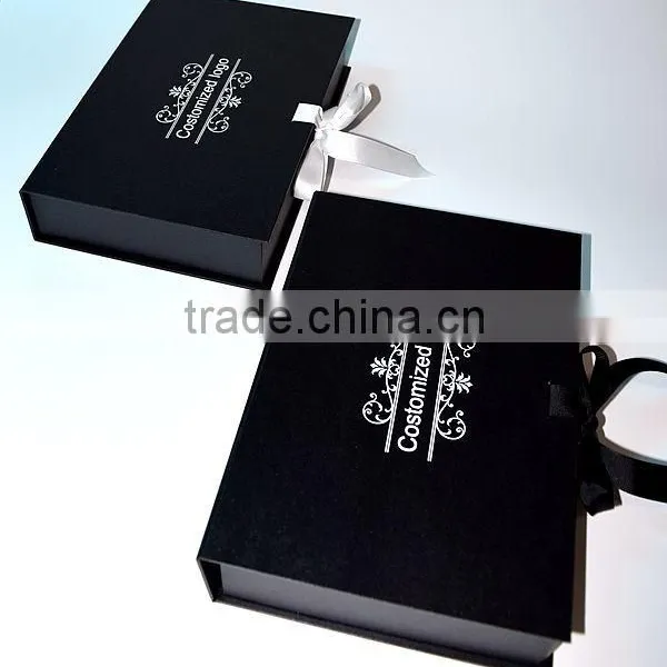 Hot Sale Recycle Shoe Box Folding Black With Window for Lady photo-2