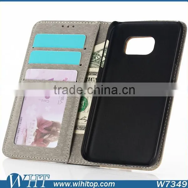 Wooden Wallet Leather Case for Samsung Galaxy S7, for S7 Case photo-3