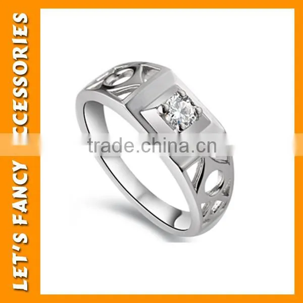 Wholesale High Quality Full Zircon Diamond Real 925 Sterling Silver Ring PGRG0094 photo-6