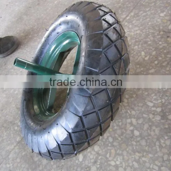 13inch Solid Rubber Wheel for Wheel Barrow Stianless Tray Cart Wb6400 photo-4