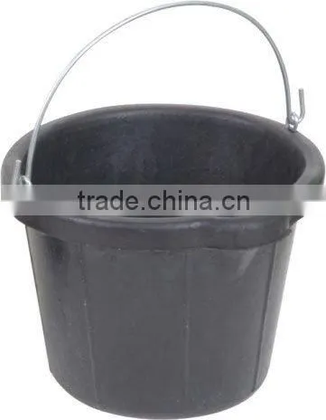 Rubber Buckets Recycled Construction Pails With Lip Tyre Rubber Barrel With Handle