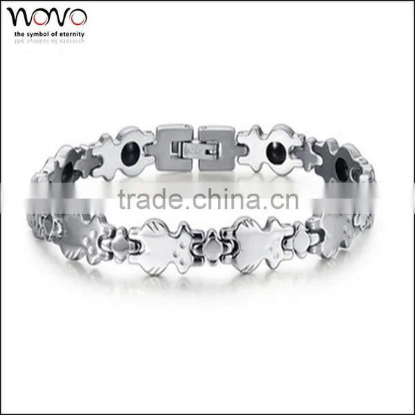 Latest Design Fashion 316 Stainless Steel Blood Pressure Magnetic Bracelet photo-3