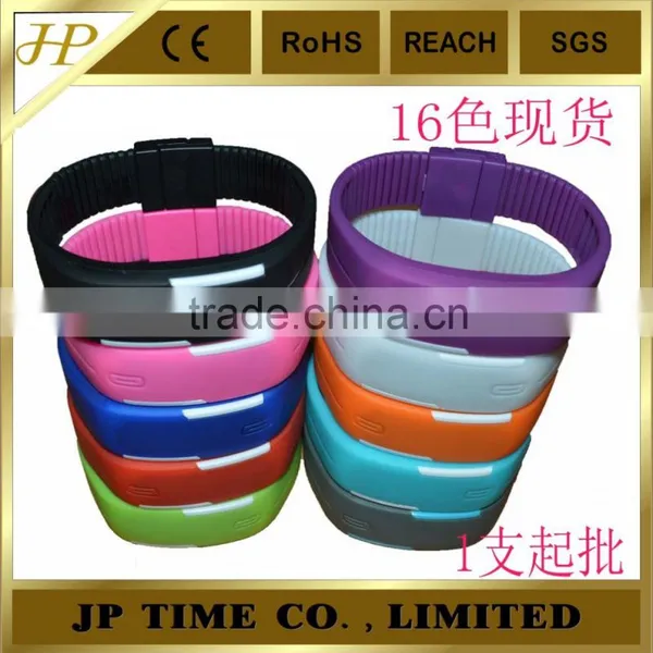 Fashion Women Men Waterproof Touch Digital Silicone Bracelet LED Sports Watch photo-3