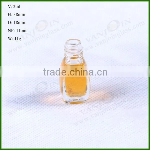 Mini Nail Polish Glass Bottle
