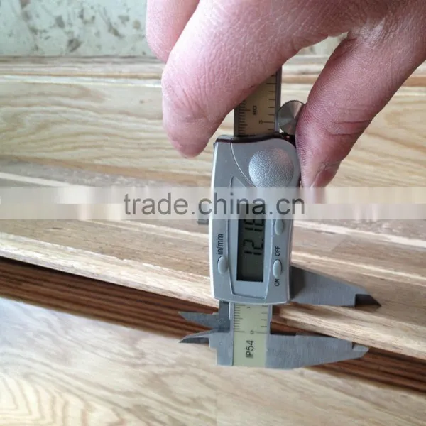 3-strip White Oak Solid Hardwood Flooring photo-4
