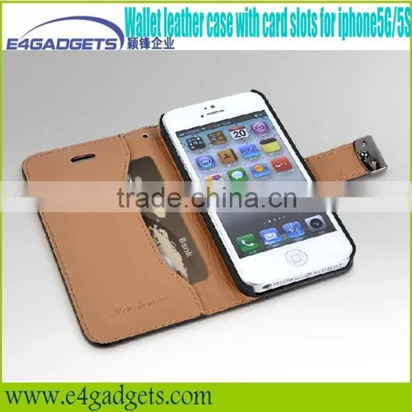 2013 Hot Selling Quality Genuine Leather Folio Case for Iphone5,for Iphone5 Cellphone Cases photo-6