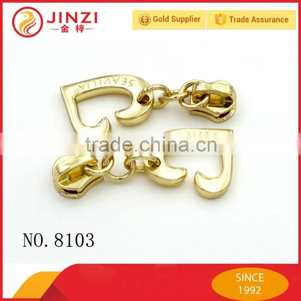 Custom Metal Zipper Slider Head With Engraved Letters photo-4