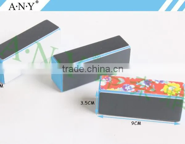 OEM Welcomed Cheap Nail Art Care Flower Printing 4 Side Nail Buffer Polishing photo-2