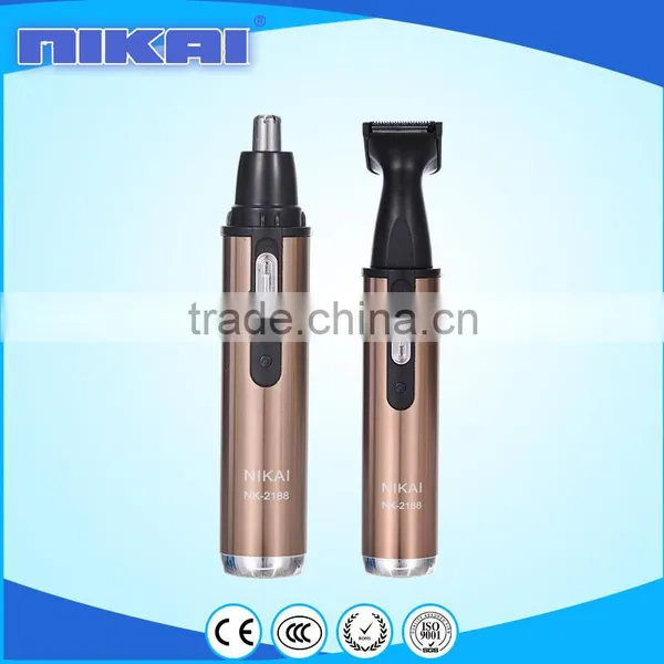 2 in 1 Rechargeable Manual Mini Nose and Ear Hair Trimmer