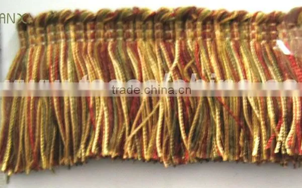 5cm Polyester Brush Chainette Fringe For Sofa Decor