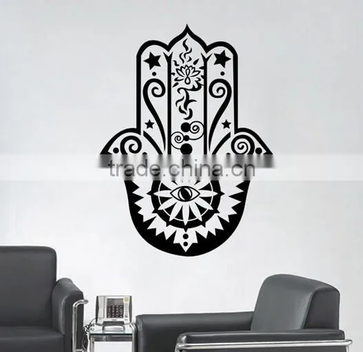 Wall Decal Vinyl Sticker Decals Hamsa Hand Eye Indian Yoga Buddha Fatima Namaste photo-3