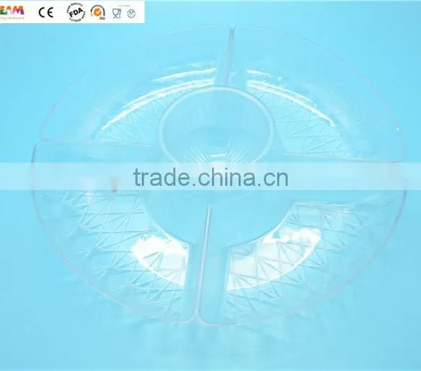 Plastic Round Tray Plastic Tray With Sections photo-2