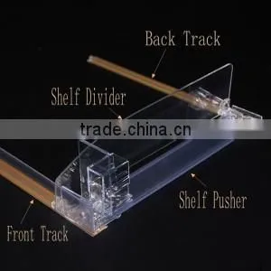 Clear Plastic Supermarket Shelf Dividers Used With Pushers Quality Choice photo-5