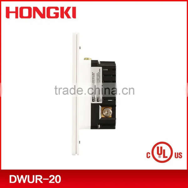UL CUL Listed 120V 20A 60HZ USB Lamp Power Wall Socket With USB Port photo-5