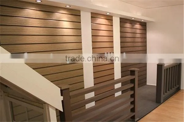 Pvc Exterior Cladding White Primed Mdf Door Skin Wooden Wavy Wall Paneling photo-3