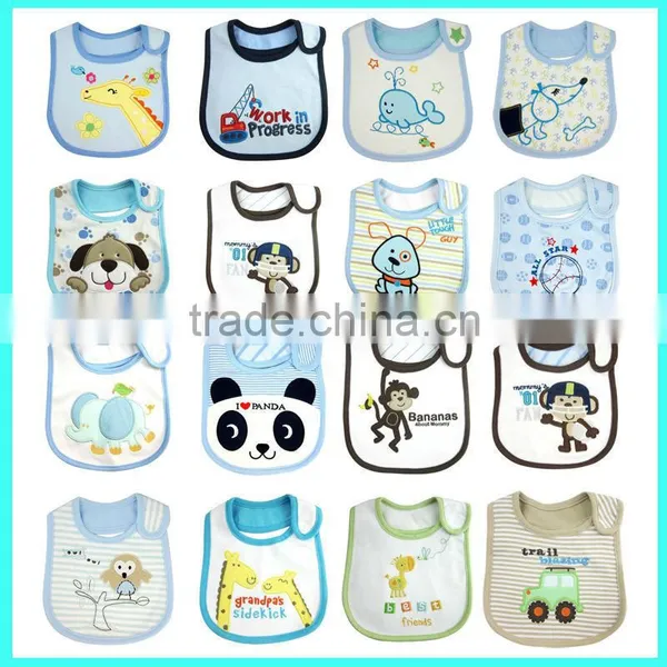 Hot Selling 100% Cotton 3 Layors Waterproof Comfortable Baby Bib, Baby Drool Bib Manufacturer photo-6