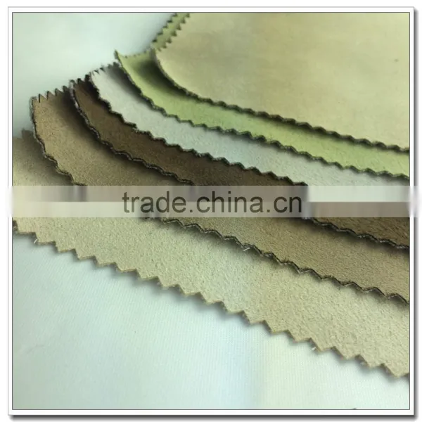 POLY96% SPAN4% Strech Suede Fabric Wholesale for Jacket photo-3