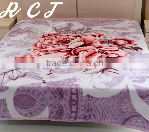 China Whosales Mink Blanket 2 Ply Polyester Blanket